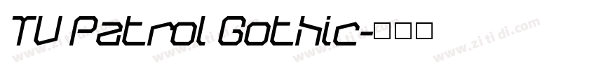 TV Patrol Gothic字体转换